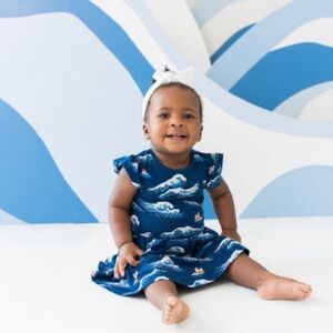 Kyte Baby WAVE bodysuit twirl dress (12-18 mo)